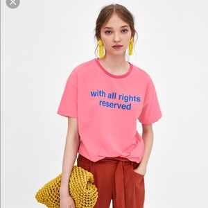 Zara women's graphic tees Clearance